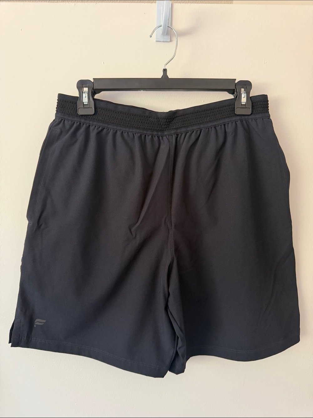 Fabletics Men's Black Athletic Performance Lined Shorts in Black